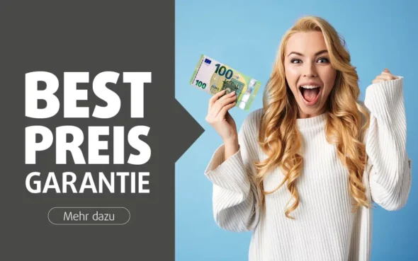 Begeisterte Frau mit Eurobanknoten