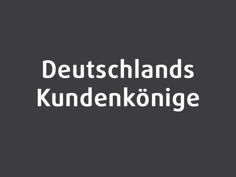 Auszeichnungen Deutschlands Kundenkoenige