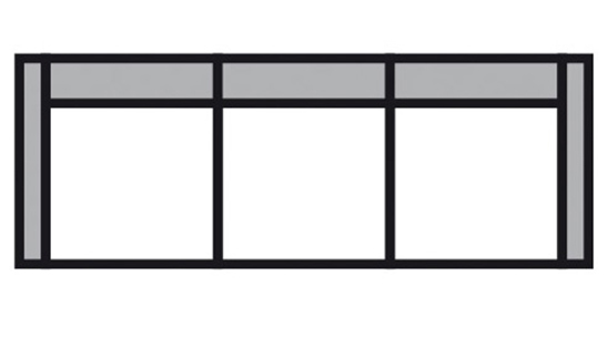 Einfaches, modernes Fenster-Design.
