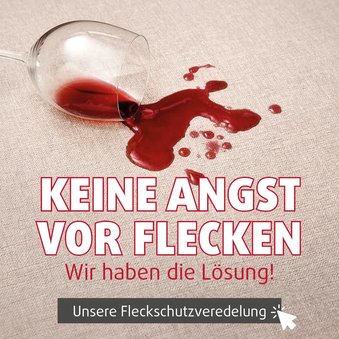 Kein Angst vor Flecken - die Lösung gefunden.