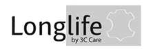 Stilisierte Landkarte, Schriftzug "Longlife by 3C Care".