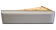 Einfaches, minimalistische Bett mit Holz-Optik.