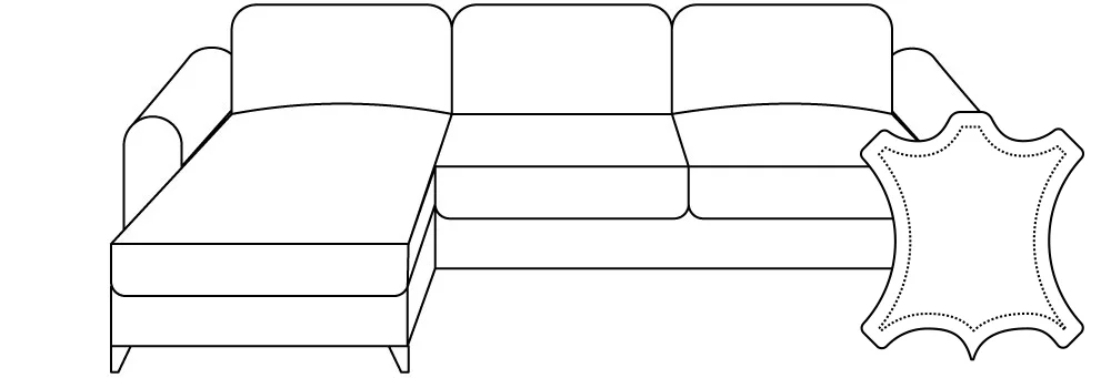 Leeres Wohnzimmer mit Couch und Stuhl.