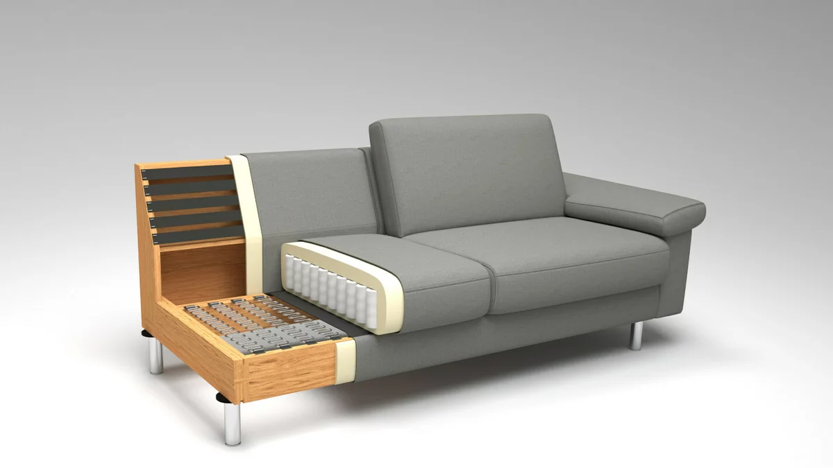 Modulares Sofa mit Schublade