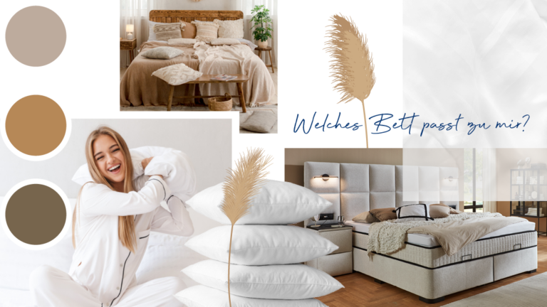 Moodboard Einrichtungsstil Bett