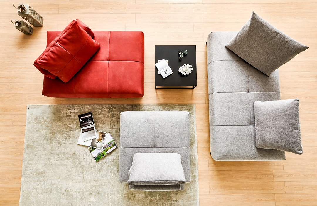 Modulsofa NV97 von oben (Aufstellung 8)