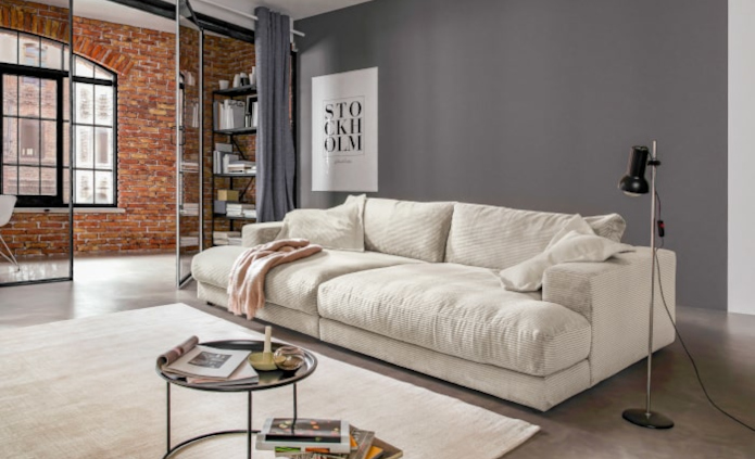 Wohnzimmer im Industrial Stil