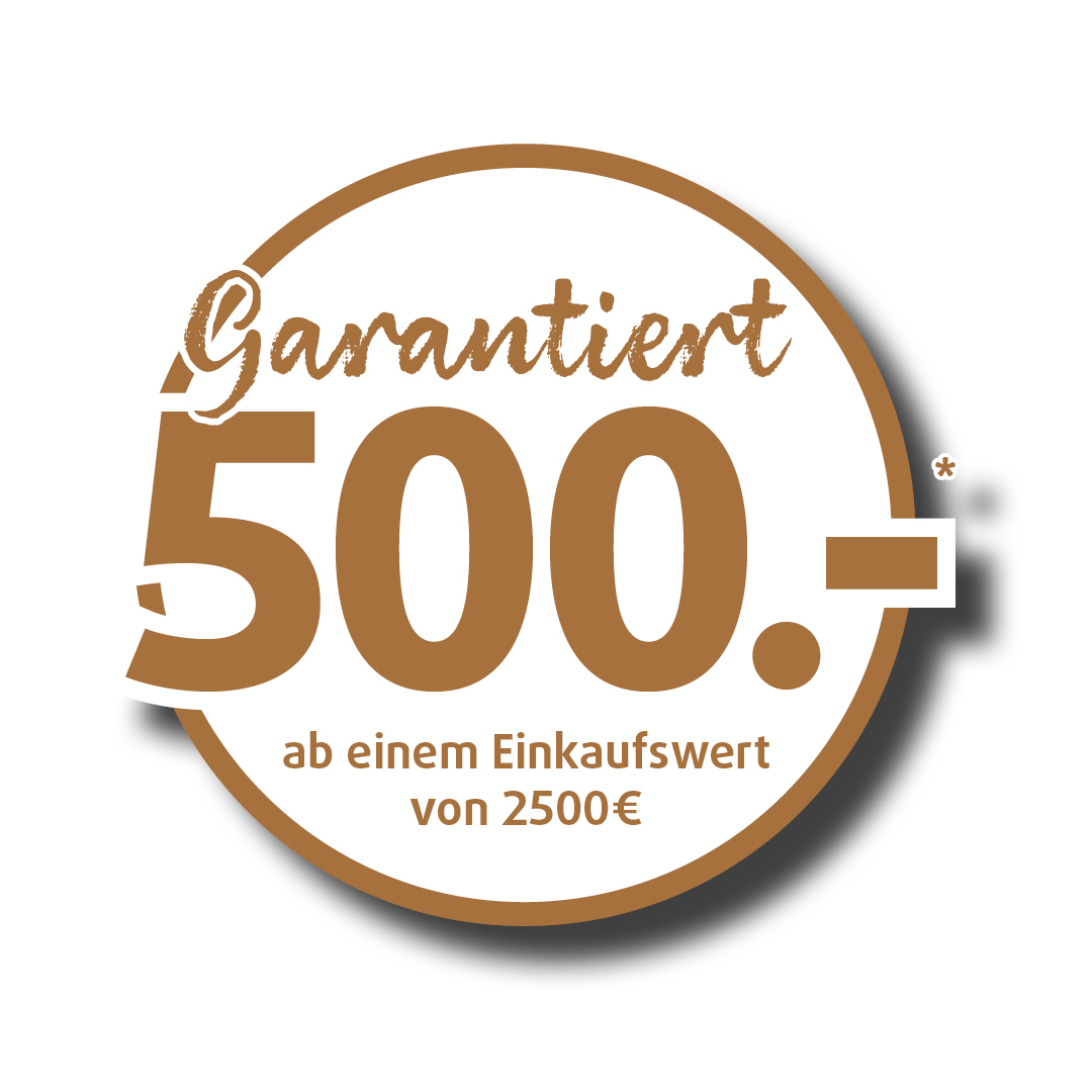 Button im Kokosnuss-Stil – 500€ geschenkt bei einem Einkaufswert von 2500€