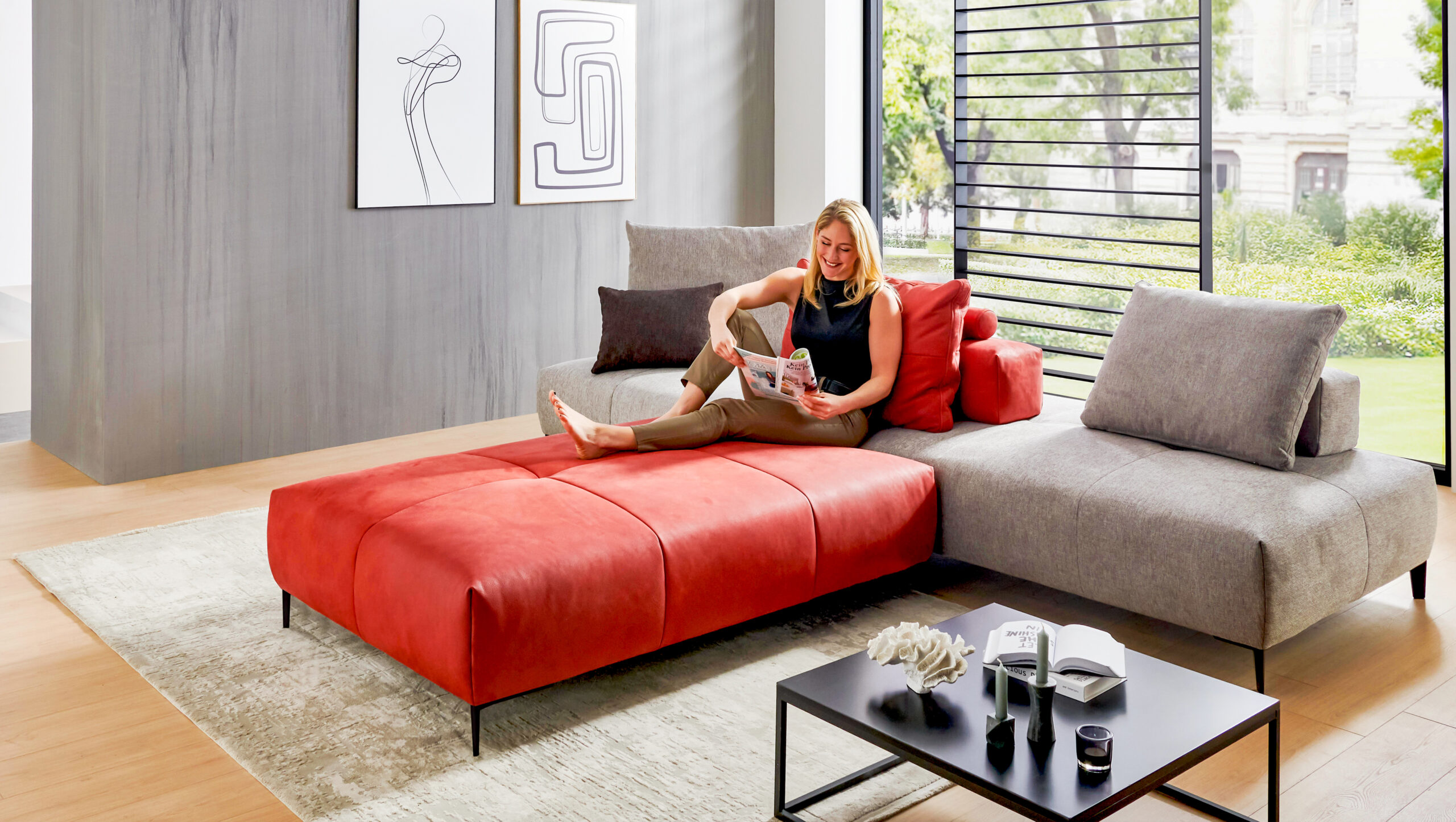 Modulares Sofa NV97 - Jeden Tag neu gestalten, flexible Aufstellung möglich