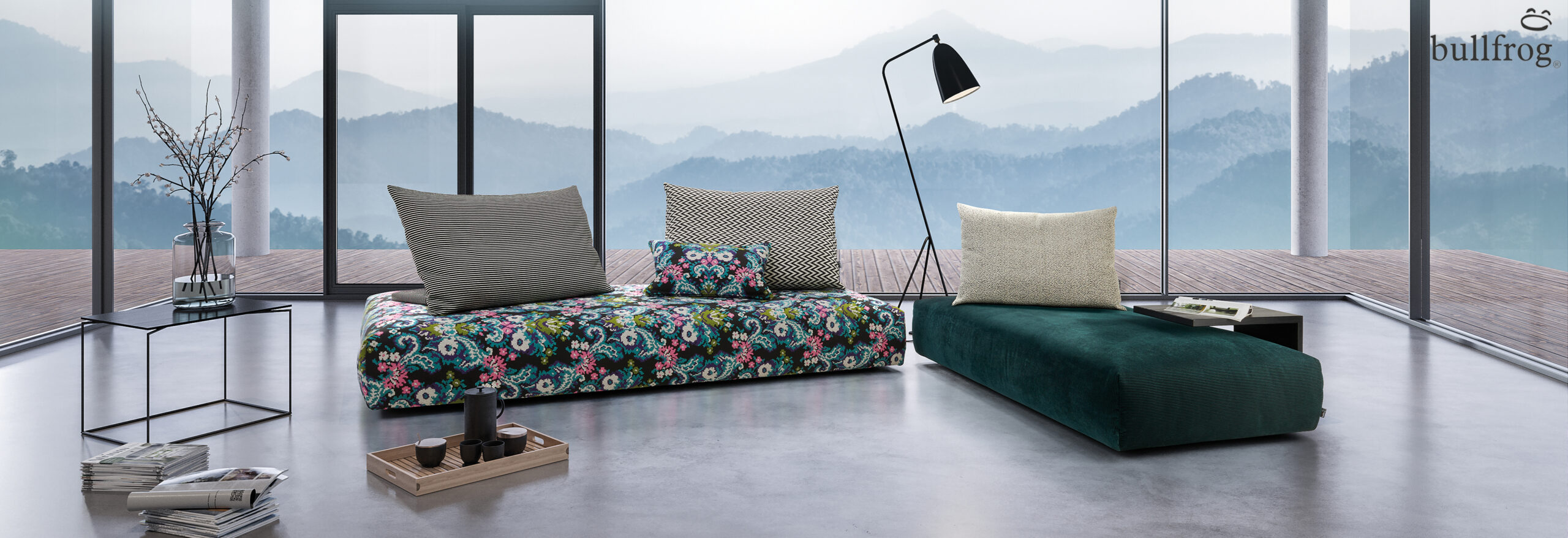 Modulsofa AN111 steht in einem modernen Wohnzimmer