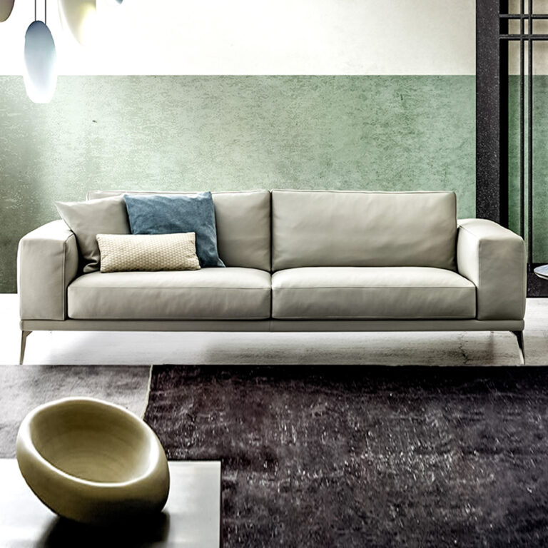 Fischer Designwerkstatt Einzelsofa weiß Leder