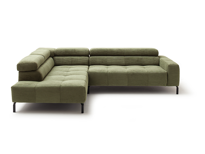 Cordsofa in grün