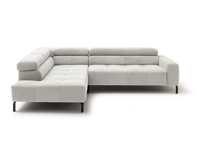 Cordsofa in grau