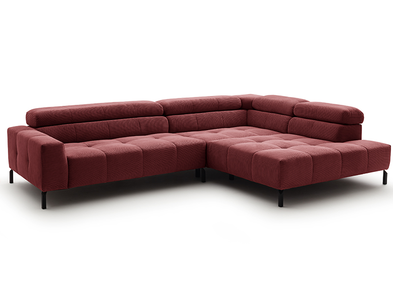 Cordsofa in rot