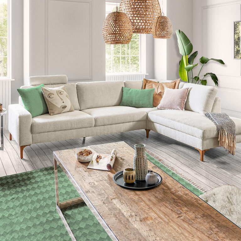 Sofa RS24 in trendigem Cordstoff