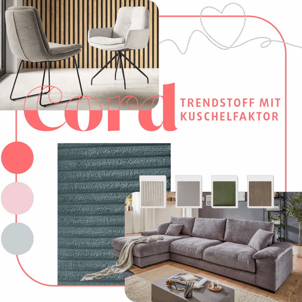 Cord ist der Trendstoff mit Kuschelfaktor