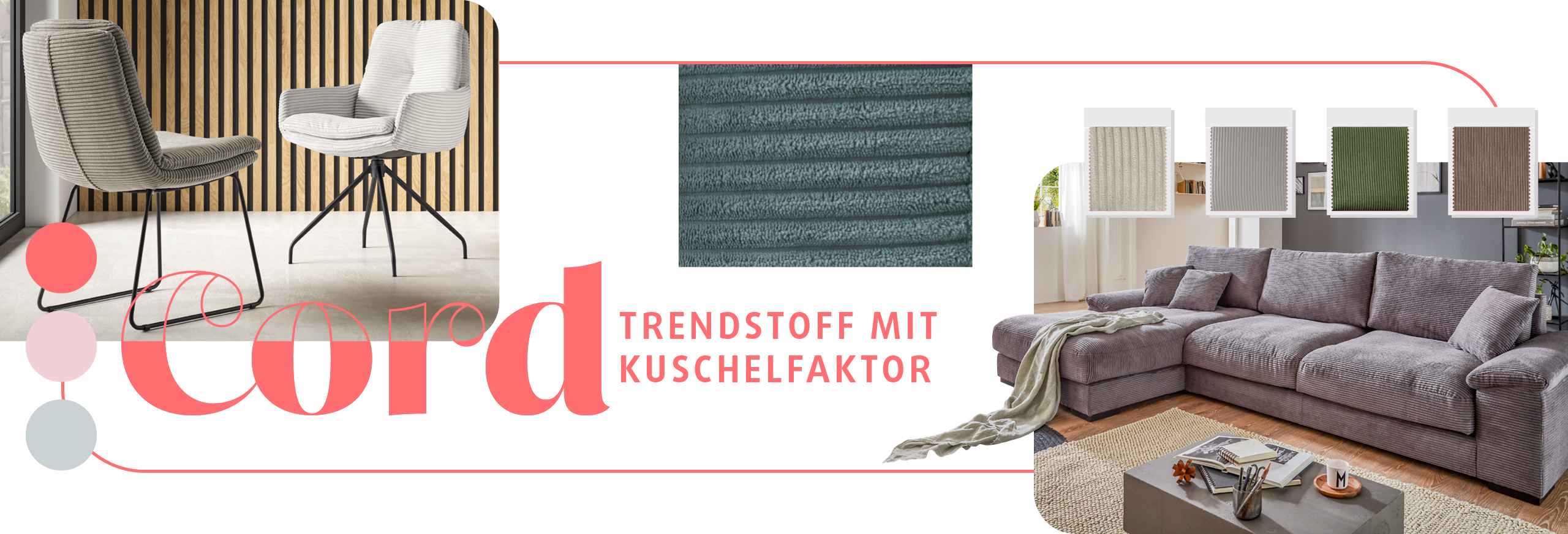 Cord ist der Trendstoff mit Kuschelfaktor
