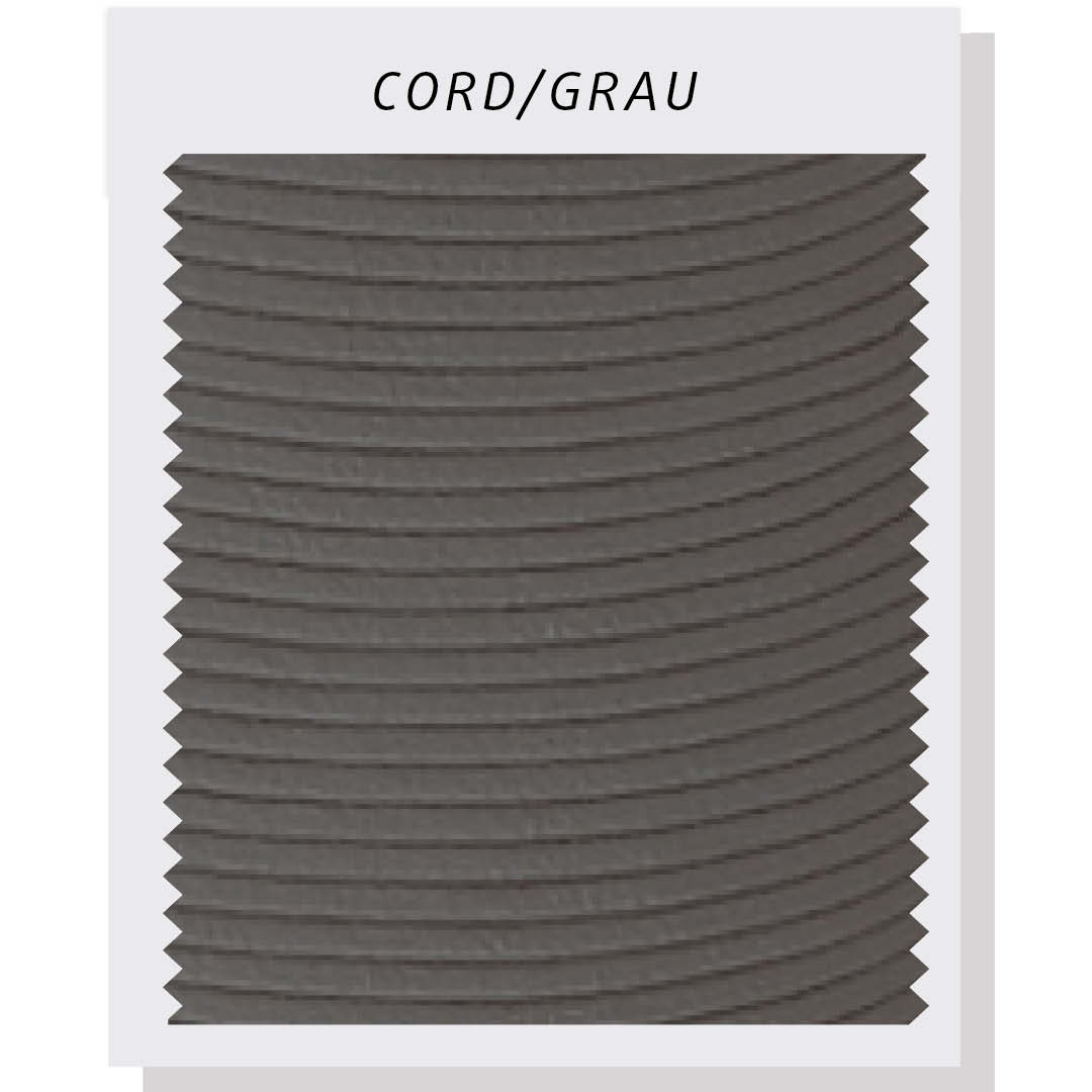 Polstermoebel Fischer Cord Grau