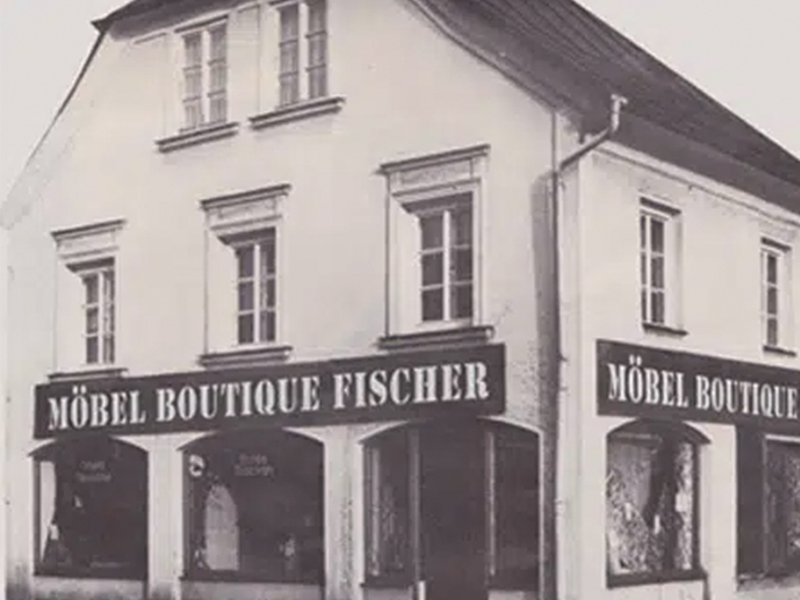 Polstermöbel Fischer - als Möbelboutique zu Beginn der Erfolgsgeschichte
