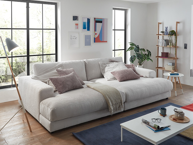 Das perfekte Big Sofa in Cord für Ihre Lounge-Feeling