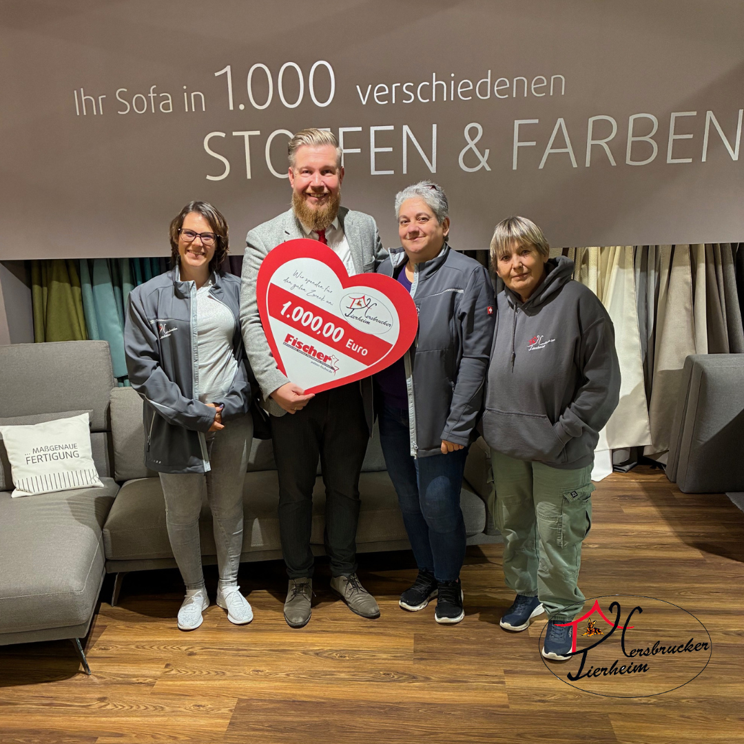 Polstermoebel Fischer Spendenuebergabe Tierheim Hersbruck 1125