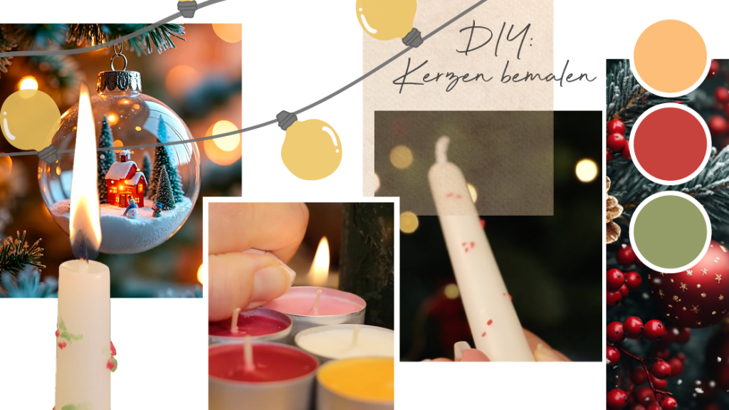 DIY-Geschenkidee: Kerzen bemalen