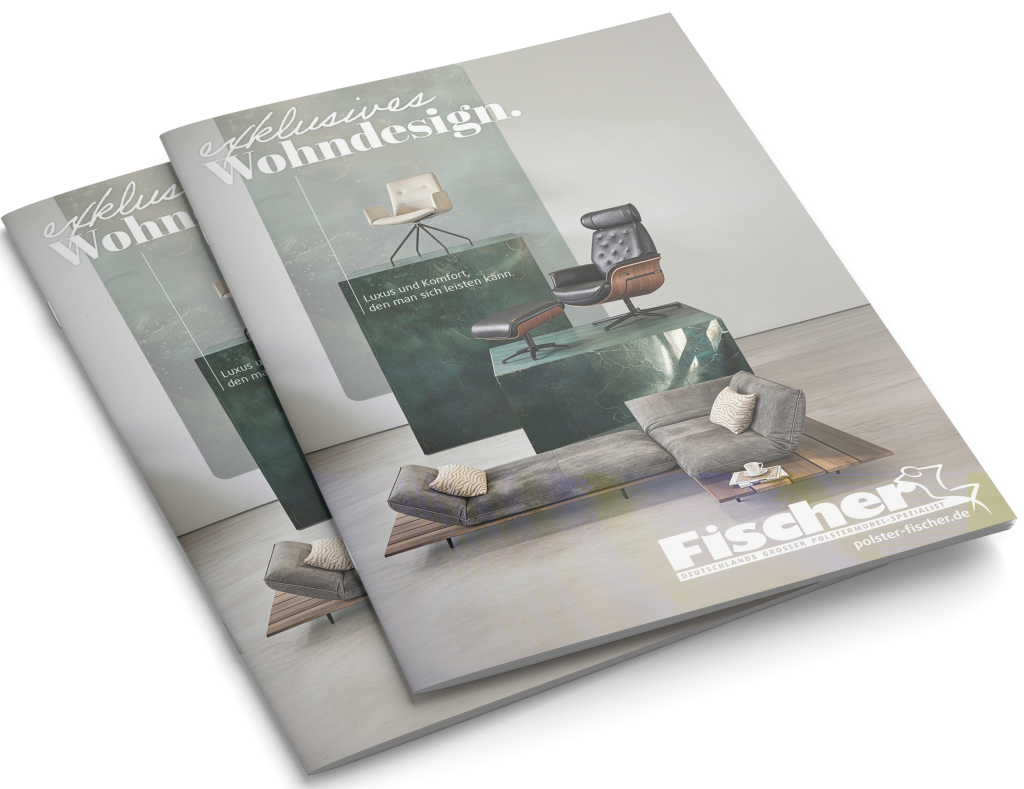 Polstermöbel Fischer Prospekt mit hochwertigen Sofas, Sesseln und exklusivem Wohndesign