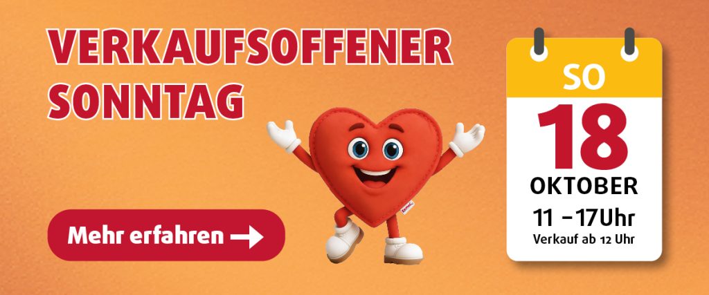 Verkaufsoffener Sonntag bei Polstermöbel Fischer Neuötting am 18. Oktober von 11 bis 17 Uhr, Verkauf ab 12 Uhr