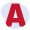 Großer roter Buchstabe A auf weißem Hintergrund.